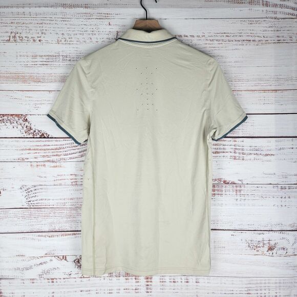 Nike Roger Federer Mens Size S Small RF Tennis Polo Shirt 2014 Brisbane Beige - Picture 11 of 15